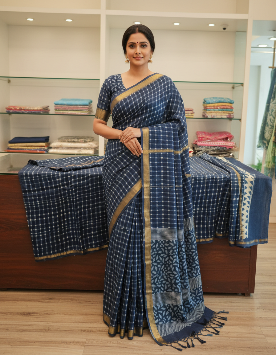 Mul Chanderi Saree