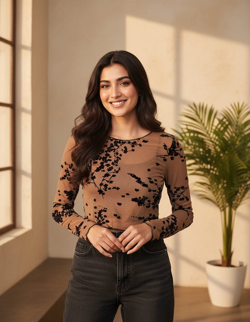 Full sleeve Crop Top