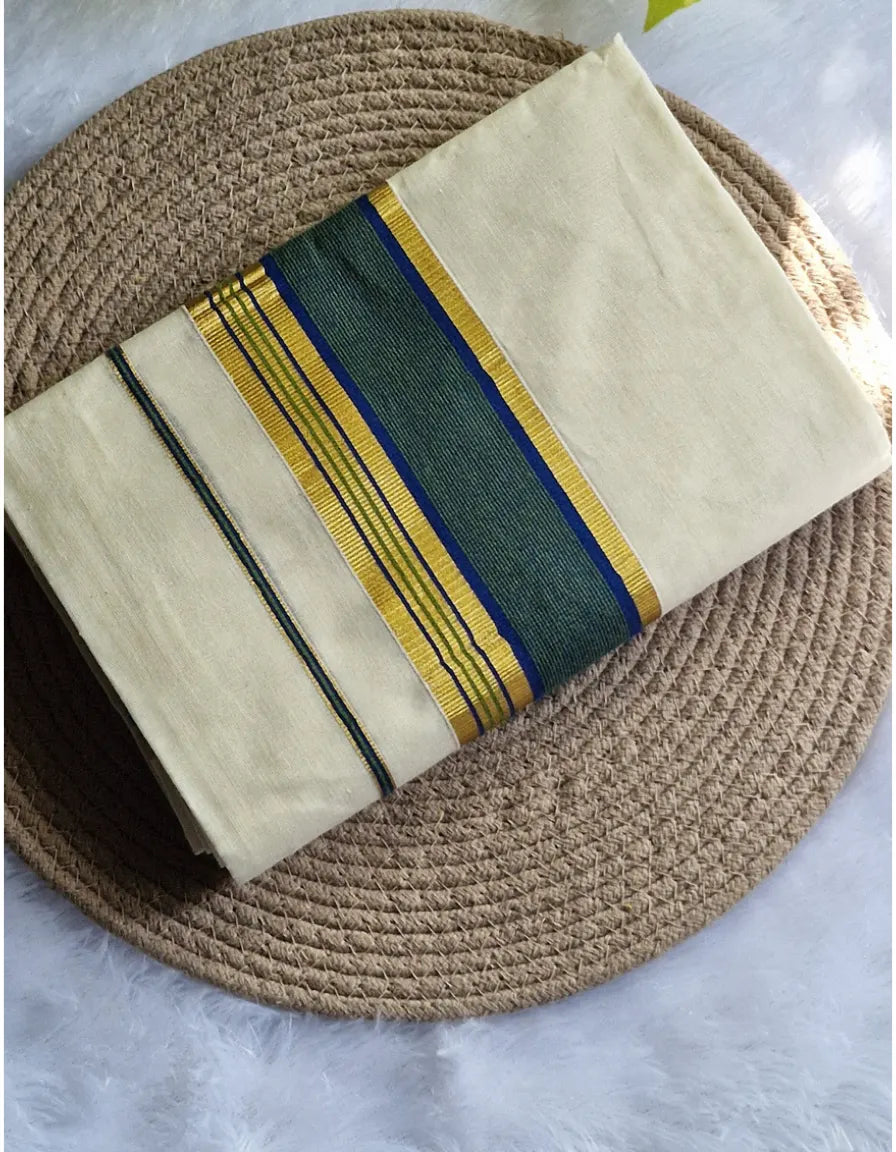 Traditional Kerala Kasavu Set Mundu