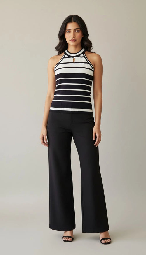 Halter neck T-shirt