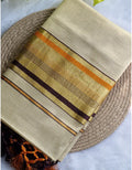 Traditional Kerala Tissue Kasavu Saree