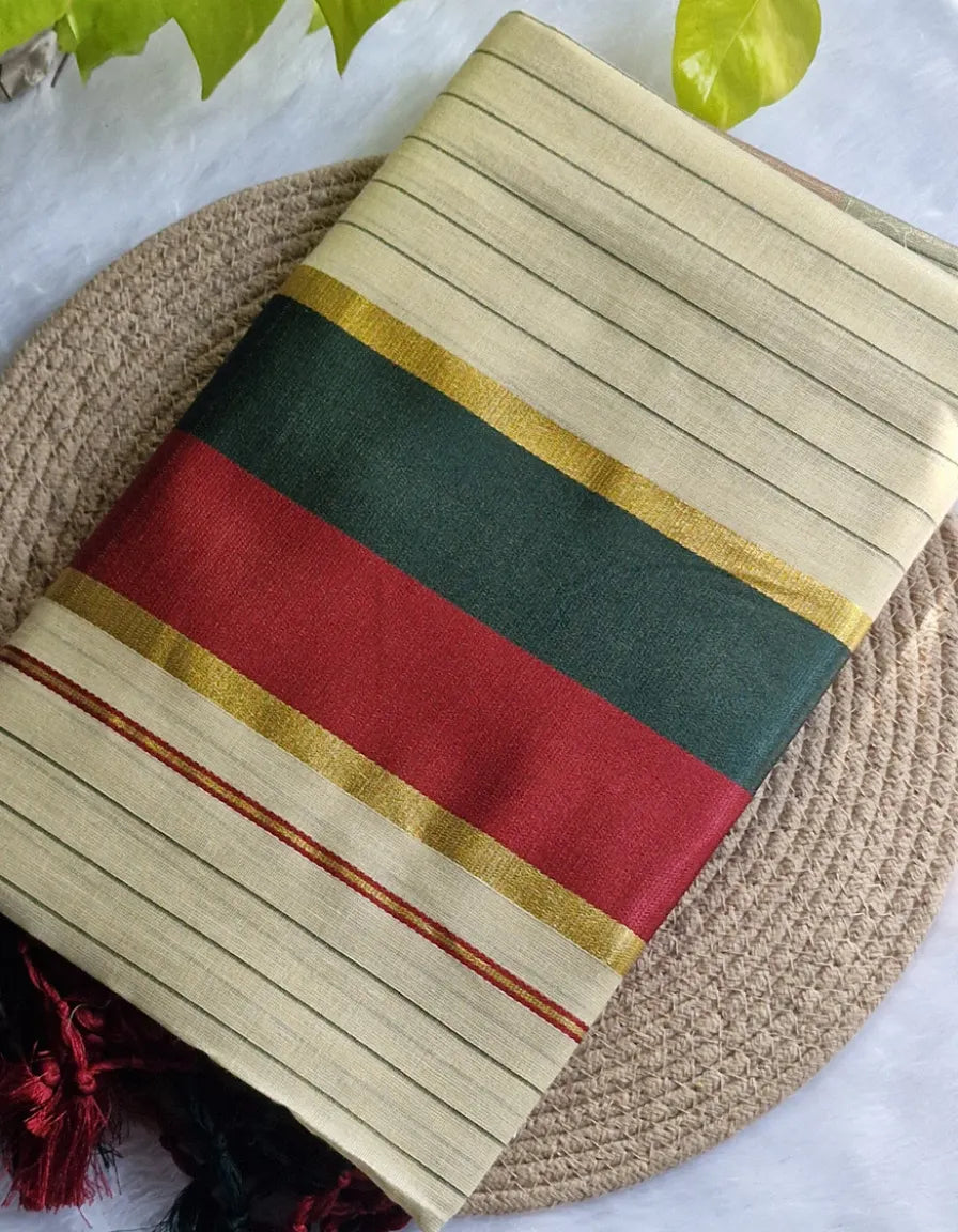 Traditional Kasavu Saree